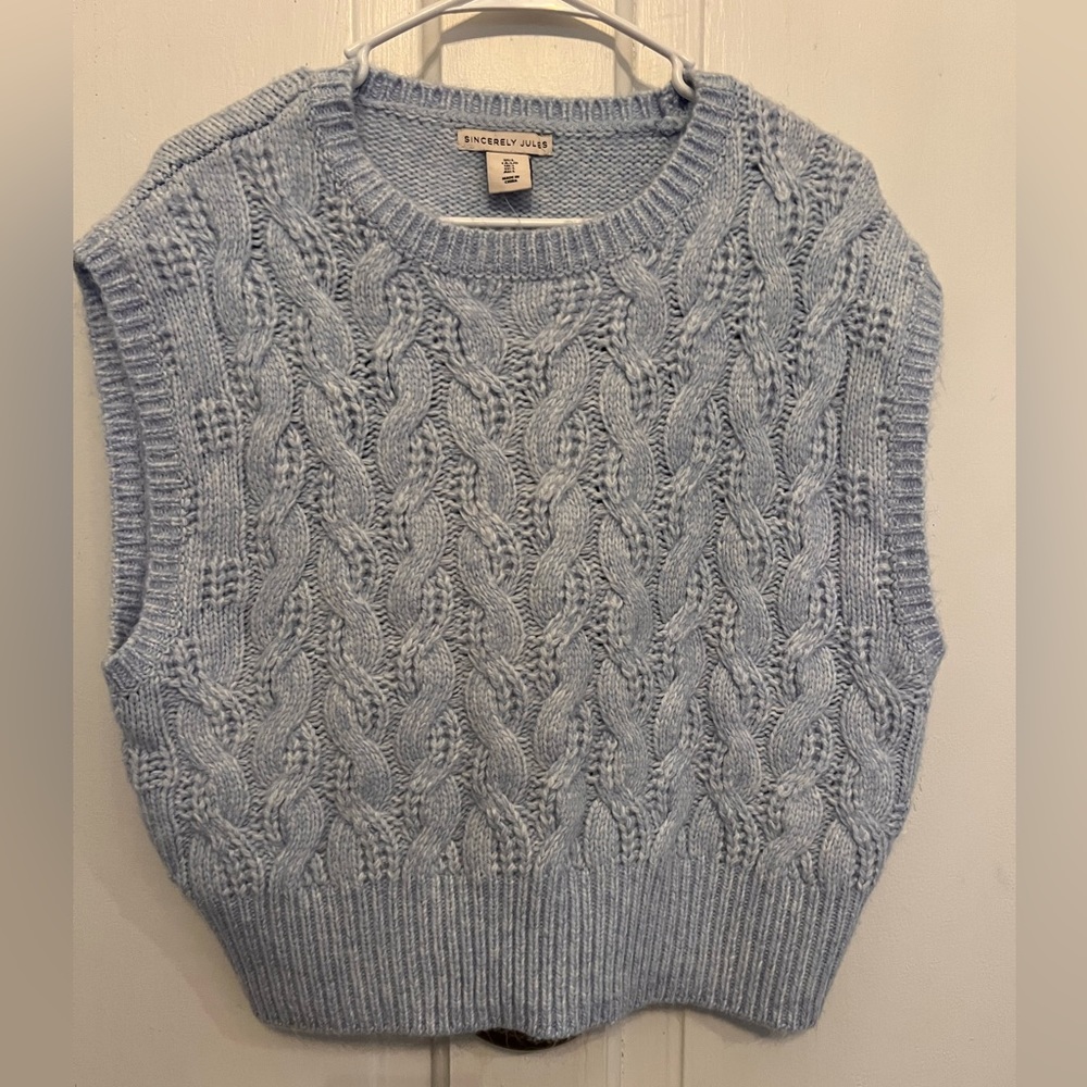 Sincerely Jules sweater vest NWOT size L